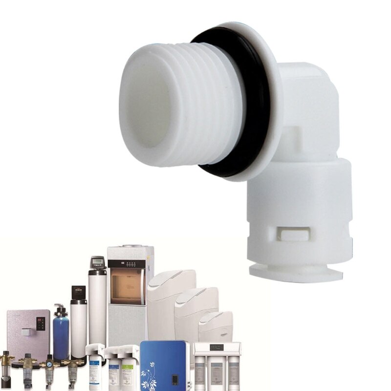 Tube Fittings L Connectors 0.25Inch Inner Push Type Air Fitting Quick Connect Ball Valve for RO System Water Filter Plas U1JE: F