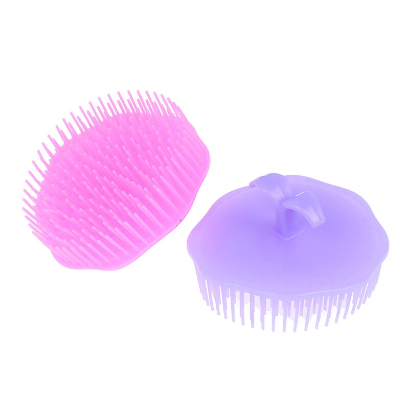 Mini peigne à cheveux rond en forme de brosse à cheveux en plastique enchevêtrement tête cuir chevelu Massage peigne cheveux promouvoir le cercle sanguin confortable à utiliser