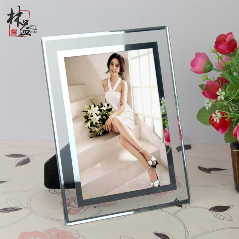 Simple Crystal Photo Frame Set Table Glass Modern Minimalist Children's Picture Frame Box Wall Decor Desk Decor 3DHKy03