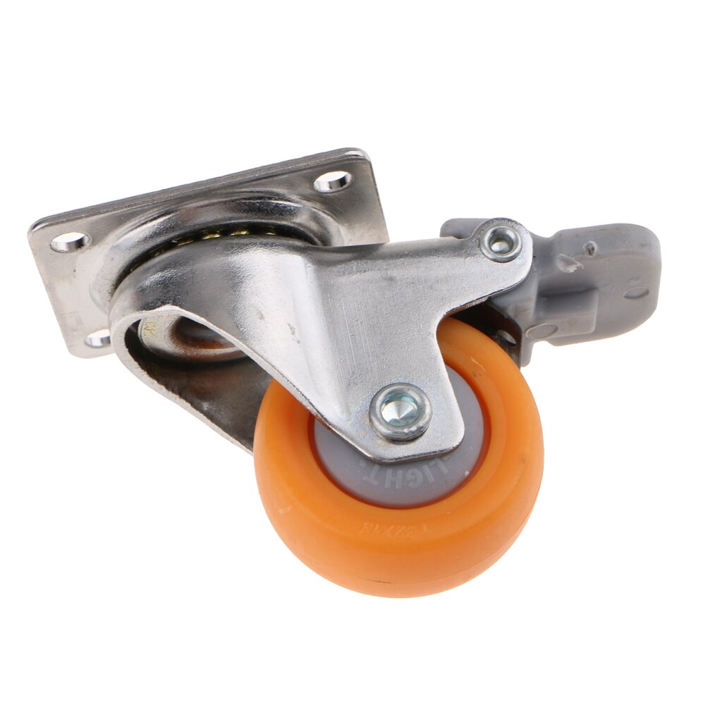 1.25 "Caster Räder Swivel W/Bremse Rollen Auf Polyurethan Räder