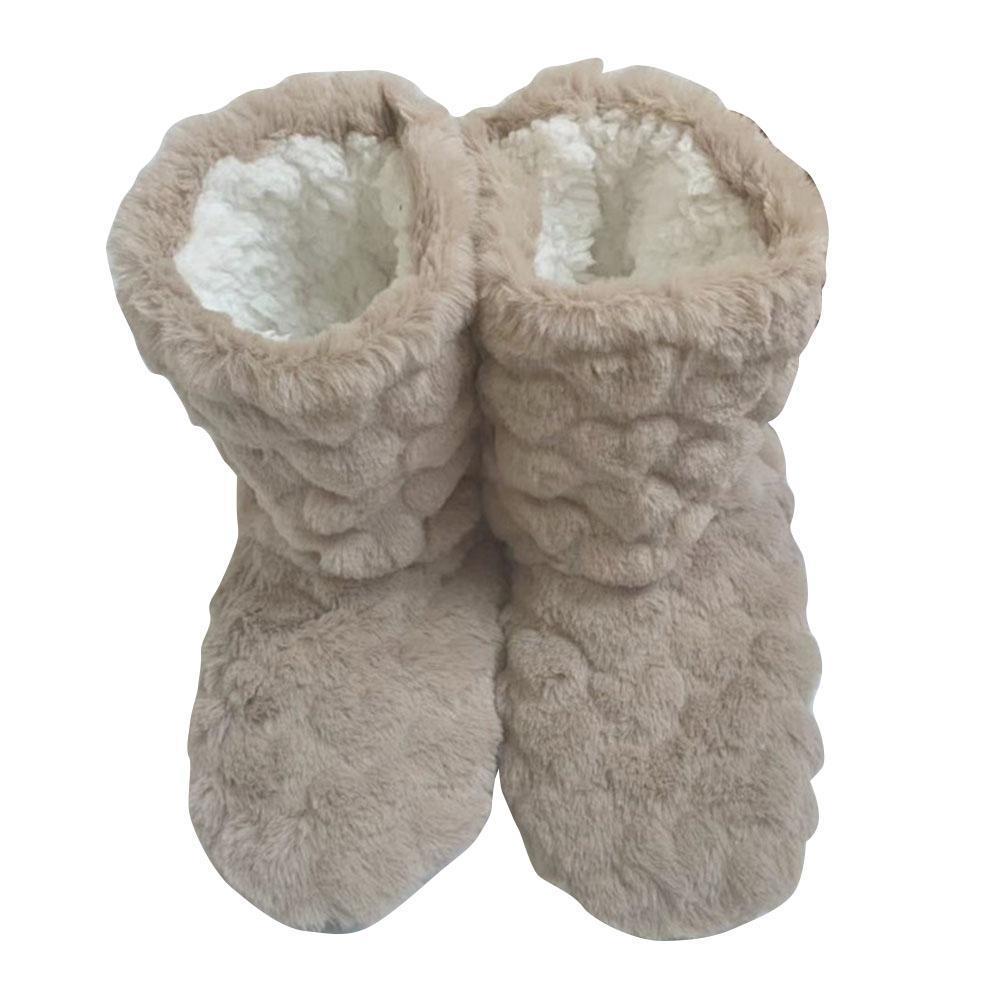 1 Pair Thick Socks Slipper Warm Ultra-Plush Anti-Slip High Floor Indoor Boots Winter Floor Long B9S4