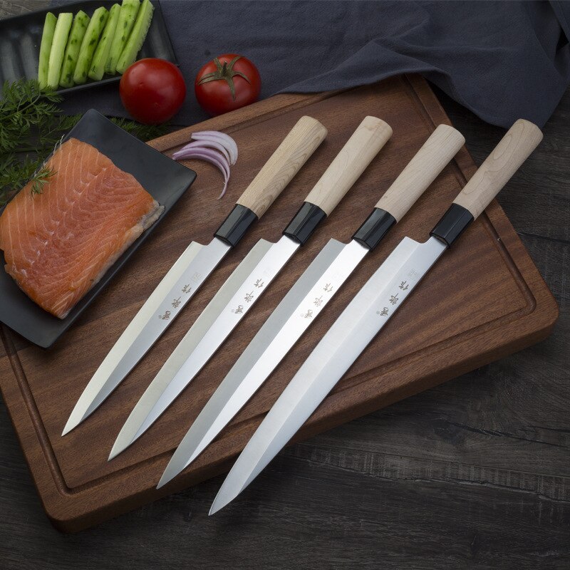 Japanese Sushi Knife High Carbon Steel Salmon Sashimi Chef Knife Multifunctional Slicing Kitchen Knives Cooking Tools нож