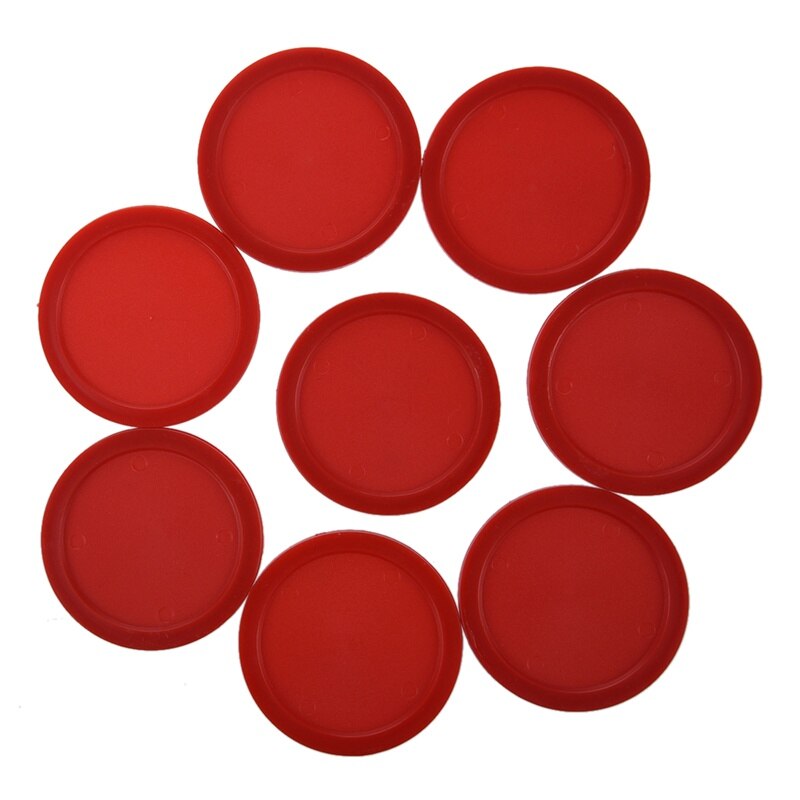 Red air hockey sett  (8 stk . 63 mm air hockey puck)