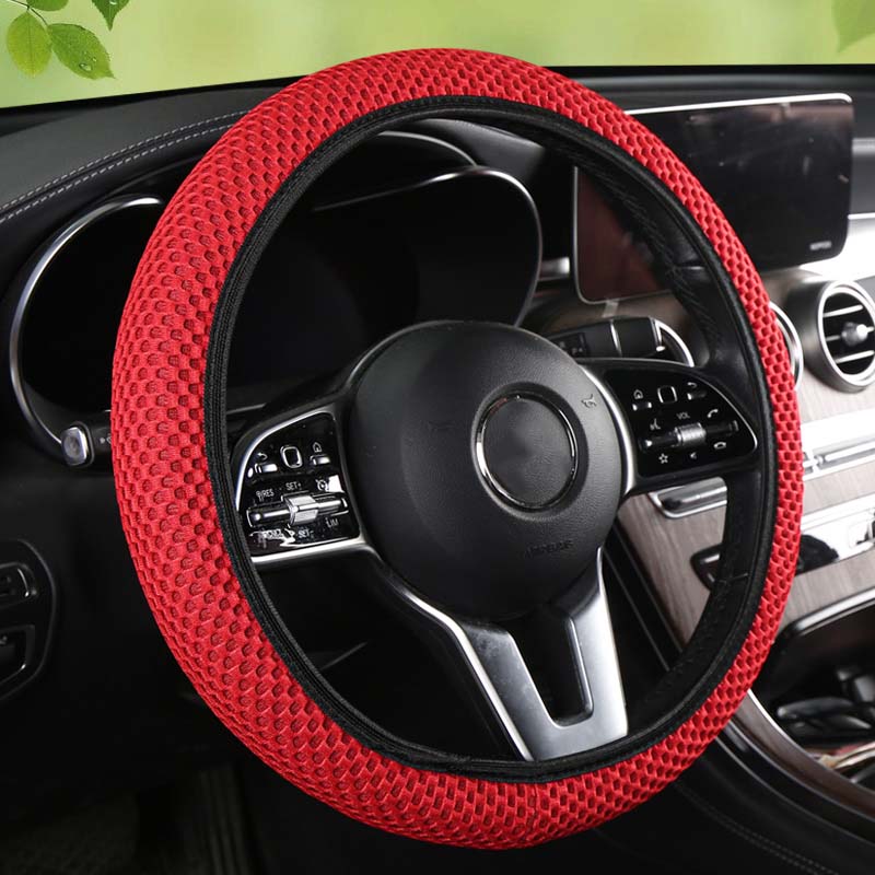 1 Piece of Fabric without Inner Ring, Elastic , Various Colors, Seasonal Use, MEN'S AND WOMEN'S Car Steering Wheel Protect