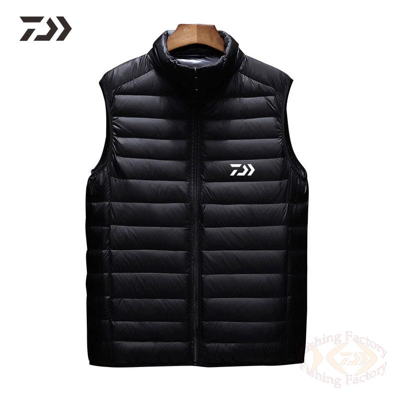 Daiwa-Chaleco de pesca fino sin mangas para hombre, ropa de pesca sólida para deportes al aire libre, transpirable, informal, Fitness,
