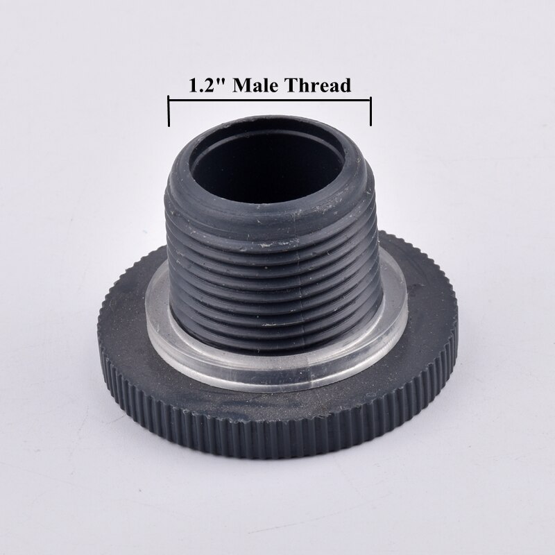 Conector de PVC de rosca hembra para tanque de agua de acuario, adaptador de tubería de drenaje, junta de tubo de riego de jardín, 1/2-2 pulgadas, 1 ud.: 1.2 Inch End Cap