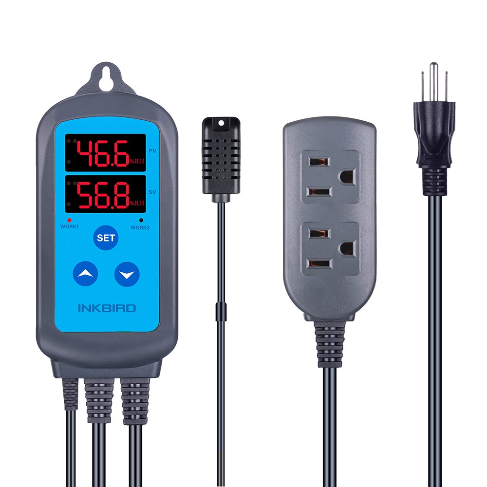 Inkbird ihc -200 nøyaktig digital fuktighetsregulator, avfukting fuktighetskontroll for ventilator: Oss stikkontakt