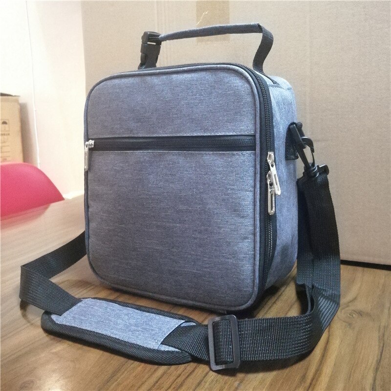 Custom Thick Aluminum Foil Portable Ice Oxford Cloth Diagonal Picnic Ice Pack: gray