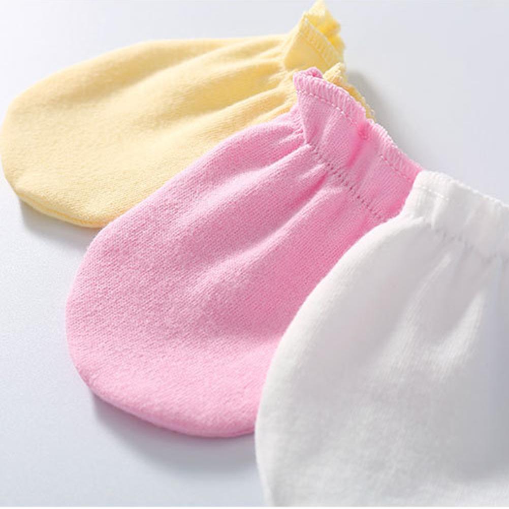 10Pairs Newborn Baby Anti-Scratch Gloves Cotton Breathable Cotton Mittens Covers Baby Anti-Scratch Gloves For 0-6 Months Baby