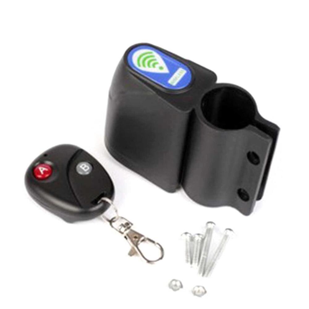 Anti Theft Alarm Car Lock Alarm Lock Security Protection Black Mountain Bike Anti Theft Device With Remote Control