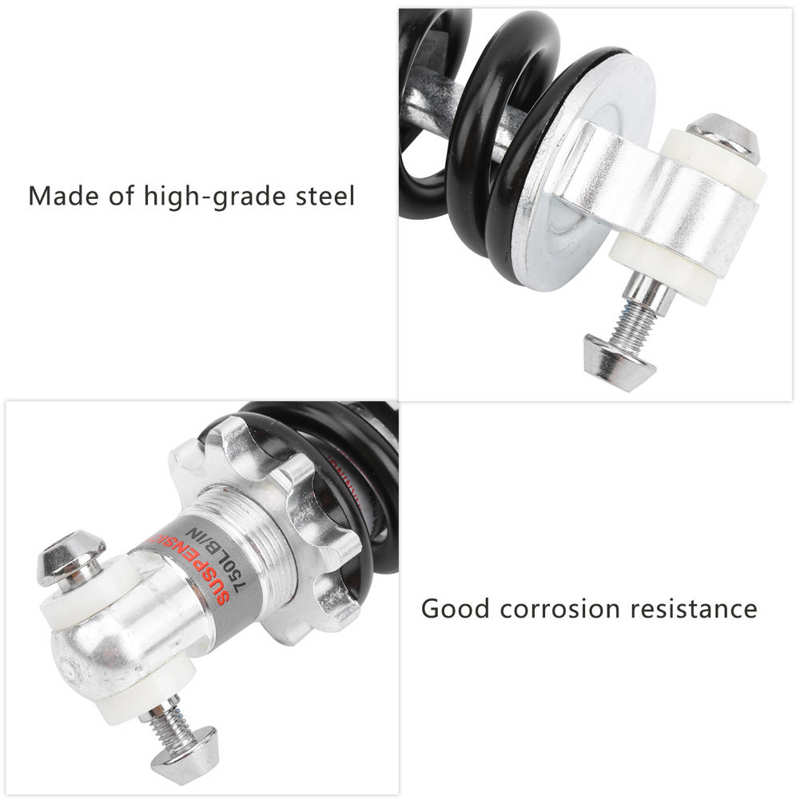 150mm Bike Rear Shocks Bike Spring Rear Shocks Bicycle Motorcycle Shock Struts Coil Spring Shocks Absorber Suspension Damper