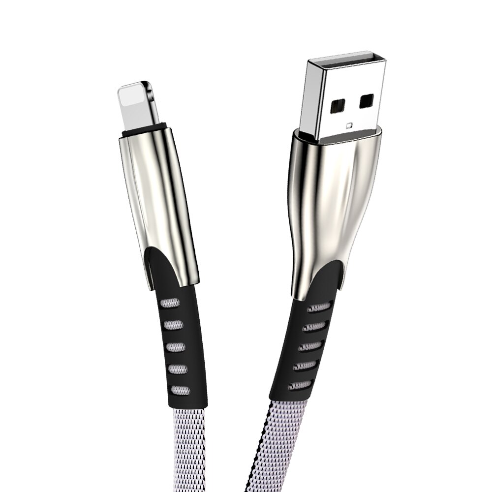 2M 3M USB Charger Cable Data Cord For Apple iPhone 7 8 Plus 5 6 6S X XR XS Max 11 Pro iPad Origin Phone 3A Fast Charge Long Wire: White / 0.5m
