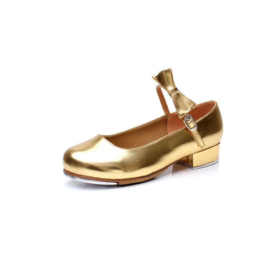 MSMAX YZ-06 Kinderschoenen Meisjes Tap Schoenen Professionele Dansschoenen Goud Vierkante Hak Podium Tap Schoenen Voor Kids
