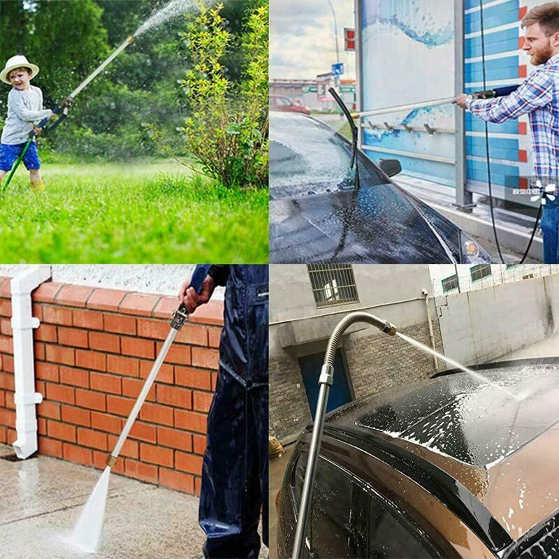 High Pressure Water Washing Spray Gun Car Clean Lawn Garden Hose Pipe Nozzle Jet