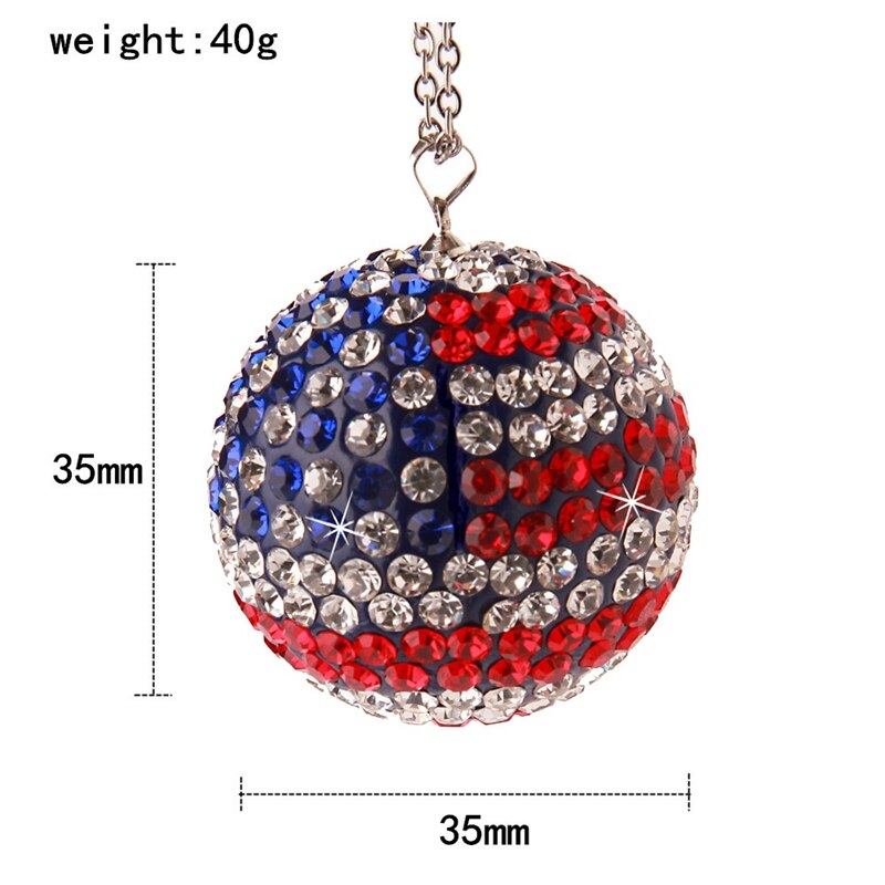 JSCARLIFE Bling Letter Pendant, Car Rear View Mirror Ornament - View #6