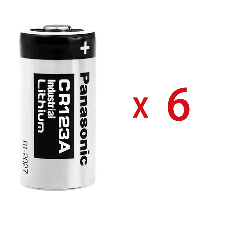 Oryginalna bateria litowa Panasonic 123 3 V Arlo CR123A CR17345 DL123A EL123A 123A: Beżowy