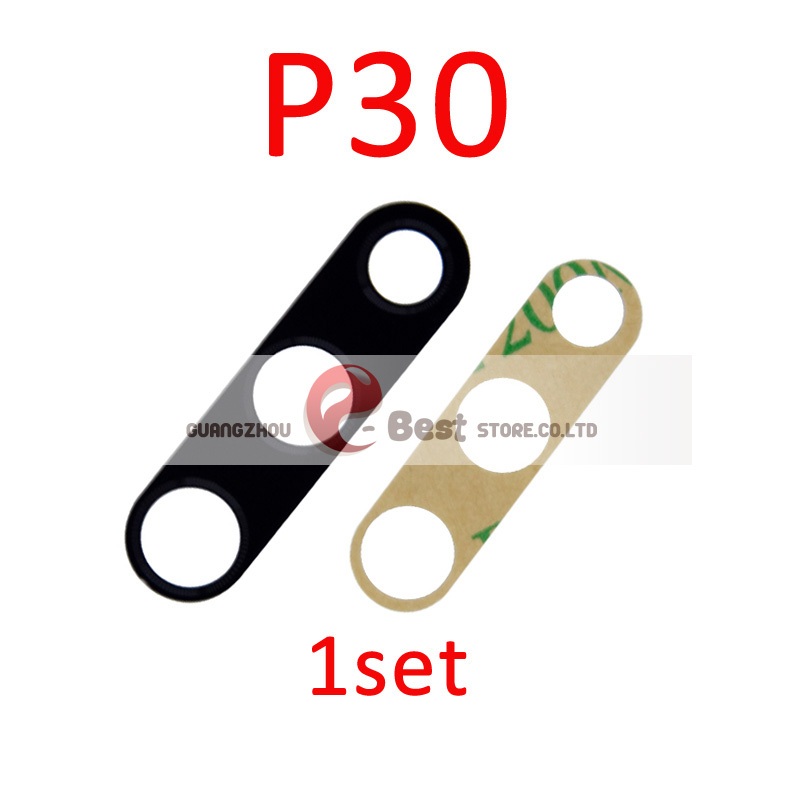 1set Rear Back Camera Glass Lens For Huawei P20 Lite P20 pro P30 With Adhesive Sticker Repair Parts: P30