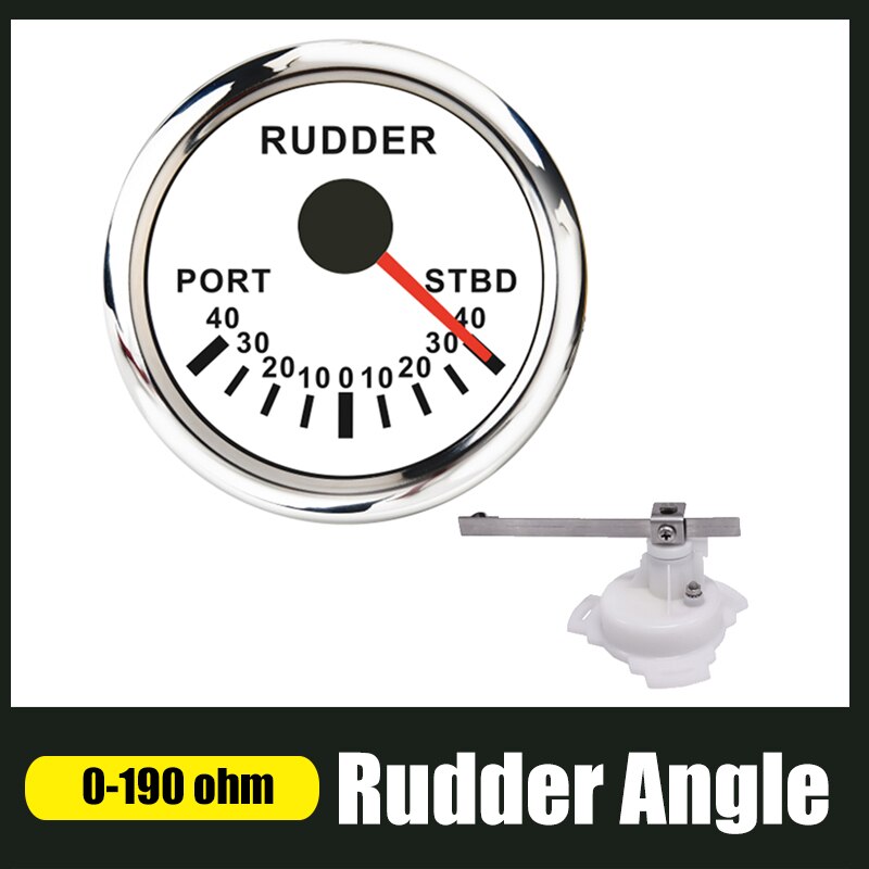 52mm Rudder Angle Indicator Gauge 0-190 ohm Rudder... – Vicedeal