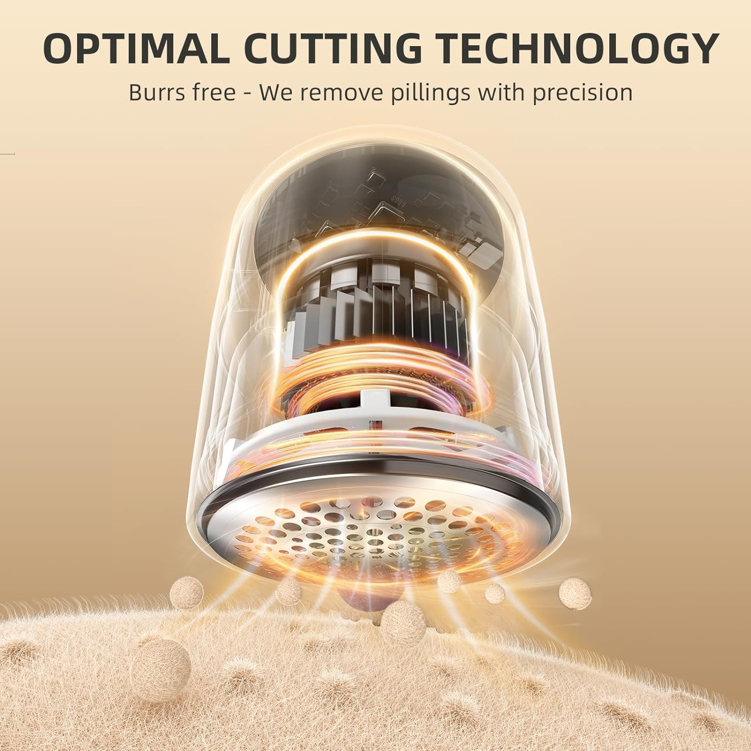 Fabric Shaver, Lint Remover Rechargeable, Electric Portable Sweater Defuzzer with 3 Speeds, 6 Leaf Blades, Digital LED Display