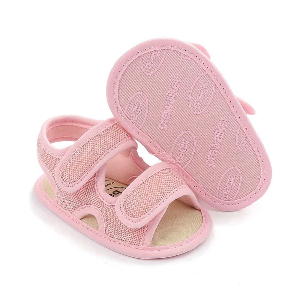 Summer Baby Boys Soild Breathable Anti-Slip Sandals Toddler Soft Soled Shoes
