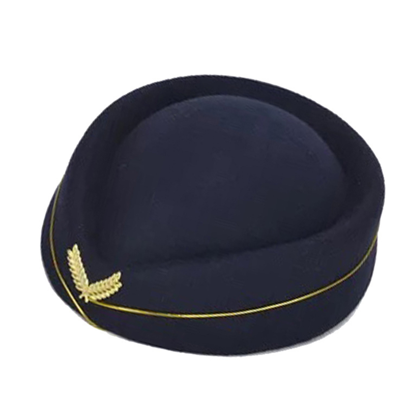 Frauen Flug begleiter Kleidung Zubehör Flug begleiter Kostüm Flug begleiter Hut Stewardess Cosplay Business Uniform: Grau