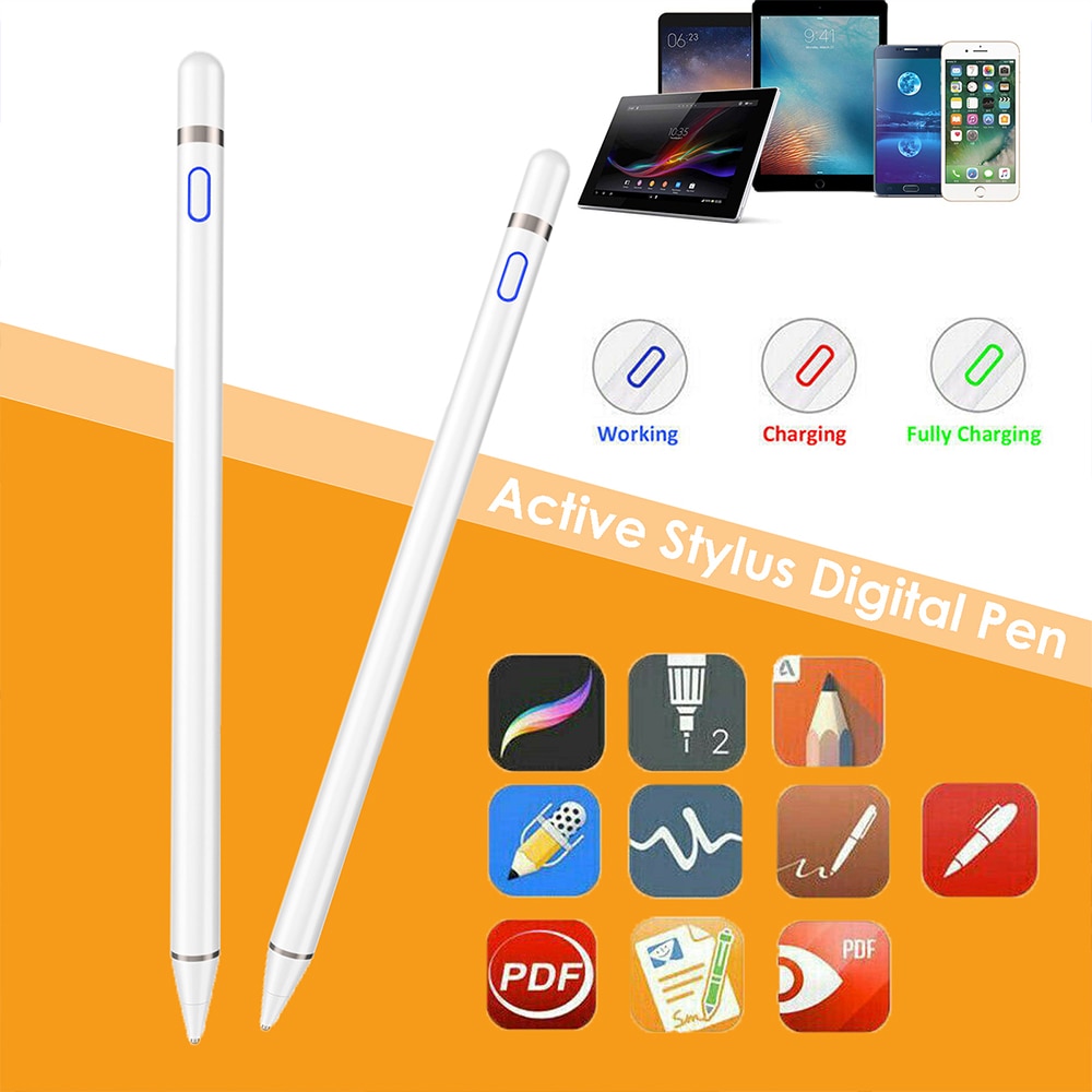 Universele Capacitieve Stylus Touch Screen Pen Slimme Pen Voor Ios/Android System Apple Ipad Telefoon Smart Pen Stylus Potlood touch Pen