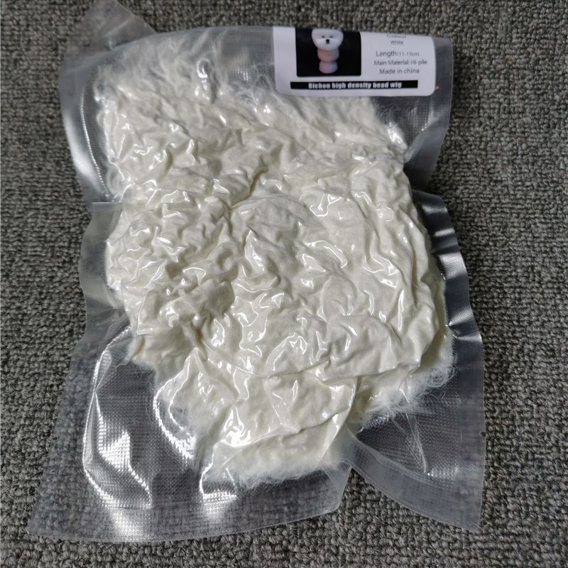 Grooming Model Dog Bichon Head Mannequin With Head Wig For Pet Goomers Trimming Practice / 1+1 KIT