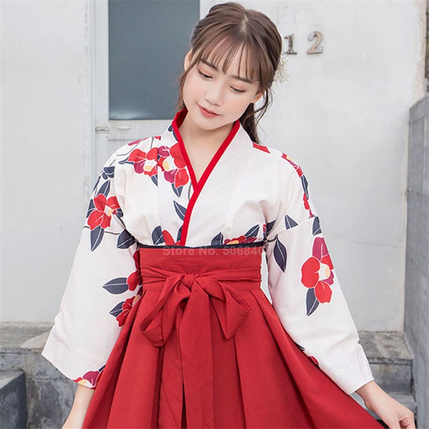 Japanese Style Kimono Sakura Girls Yukata Traditio... – Grandado