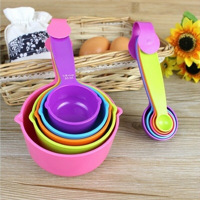 Juego de 5 utensilios de cocina, cuchara medidora de alimentaria, cuchara de medida tazas y cucharas, juego de utensilios para hornear, utensilios de medición