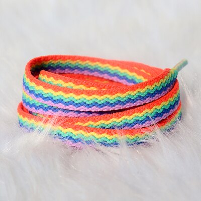 Lacets arc-en-ciel 3D, motif individuel, montantes en toile, colorées, à la , pour femmes et hommes, Cowboy, directe: color 04 / 160 cm