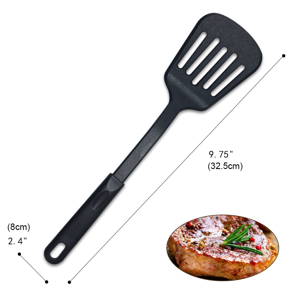Utensi – cuillère à soupe fendue en Nylon résistant à la chaleur, louche à passoire, batteur à œufs, outils de cuisine, broyeur de pommes de terre à la tomate: 08