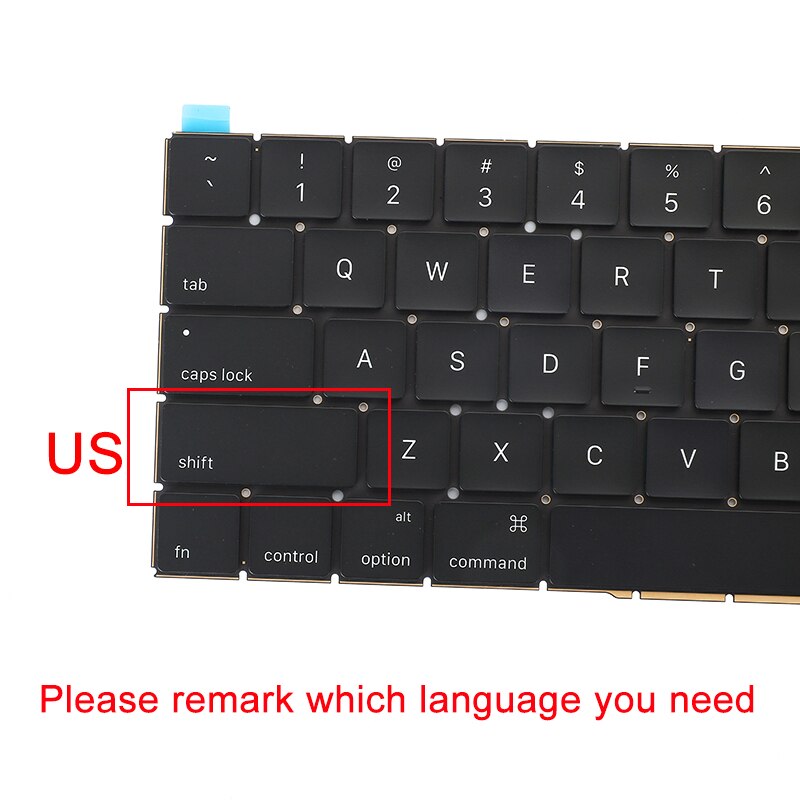 Laptop A1706 A1707 A1708 Keycap + Clip Schaar Scharnier Voor Macbook Pro Retina 13 "15'' Us Uk Keyboard key Cap Meerdere Tekst Layout