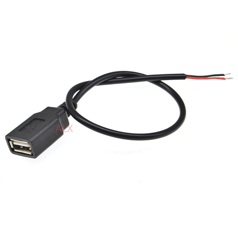 24AWG 30Cm TYPE-A Vrouwelijke Usb Connector Met Draad 2PIN Diy Usb-kabel Opladen Lijn Voor Enkele Kleur 5050 Flexibele led Strip Licht