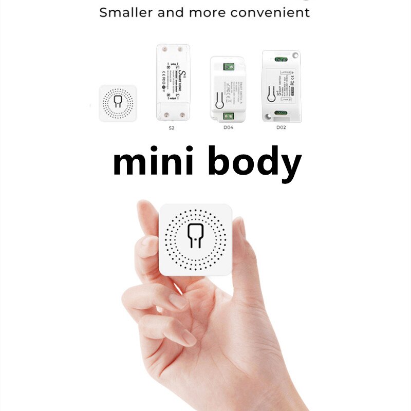 16A Mini Wifi Smart Switch Timer Wireless Switches Smart Home Automation Compatible With Tuya Alexa Google Home Voice Control