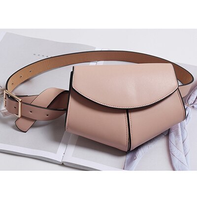 SWDF Holographische fanny Pack Serpentin Leder frauen Gürtel Tasche Weibliche Banane Taille Taschen Niere Brust Telefon Beutel Geldbörse Dame tasche: Rosa