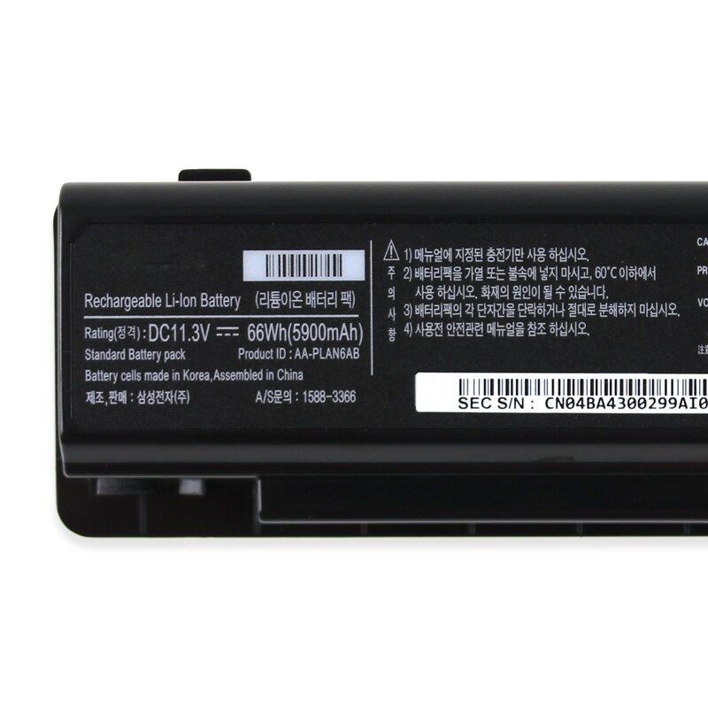 Original Laptop Battery for Samsung P200 P210 P230 P400 200B 400B 600B NP200B AA-PBAN6AB AA-PLAN6AB AA-PLAN9AB 48Wh 66Wh 100Wh