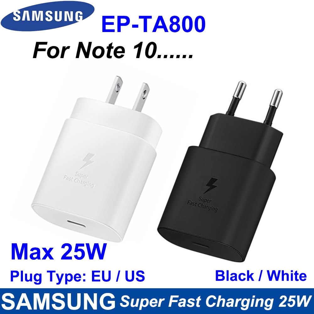 Original Samsung Note 20 Ultra 25W Charger Surper Fast Charge USB Type C Pd PPS Quick Charging For Galaxy Note 20 10 S21 S20 5G