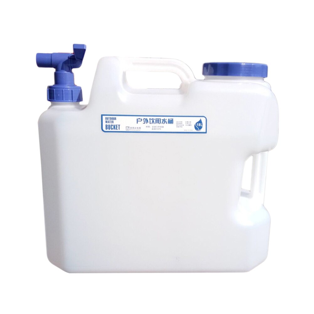 10L 15L Portable Water Container with Faucet + 2 Handles for Camping Picnic: 15L