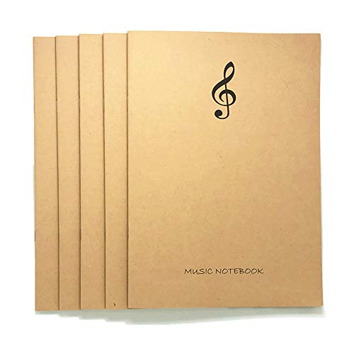 5 pcs Blank Sheet Music Manuscript Paper/Staff Paper/Musicians Notebook