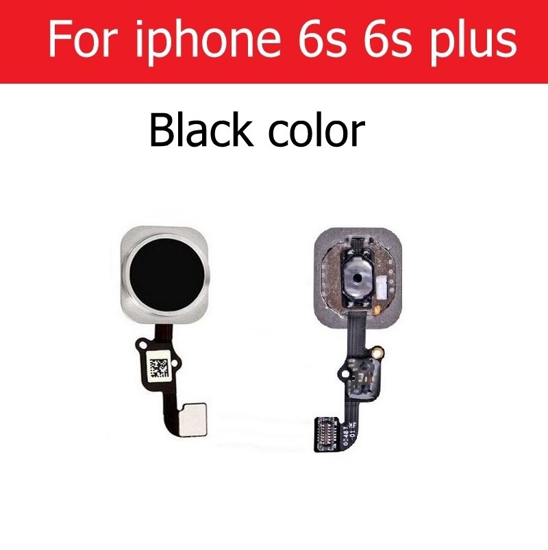 Home Button Flex Cable Assembly For iPhone 5S SE 6 6s 7 8 Plus Home Button Screen On Contral Flex Cable Replacement Repair Parts: For 6s 6splus black