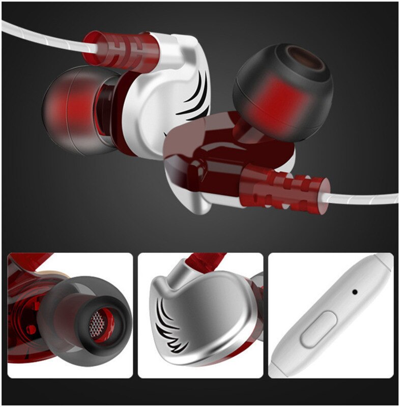 3,5mm Sport Kopfhörer verdrahtet Super Bass Headset Ohrhörer Mit Mikrofon Hände Frei Headset Für Samsung Xiaomi Telefon äh *
