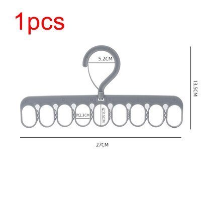 Kleerhanger Rok Hangers Voor Kleding Droogrek Voor Kleding Rack Wonder Doek Hanger Kleding Rek Broek Hangers: gray-1pcs
