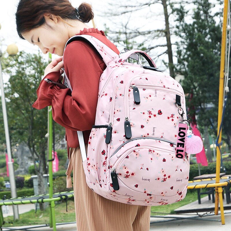 Rygsæk kvinder rygsæk vandtæt taske laptop rygsæk store studerende skoletasker til teenage rygsæk mochilas kvinde