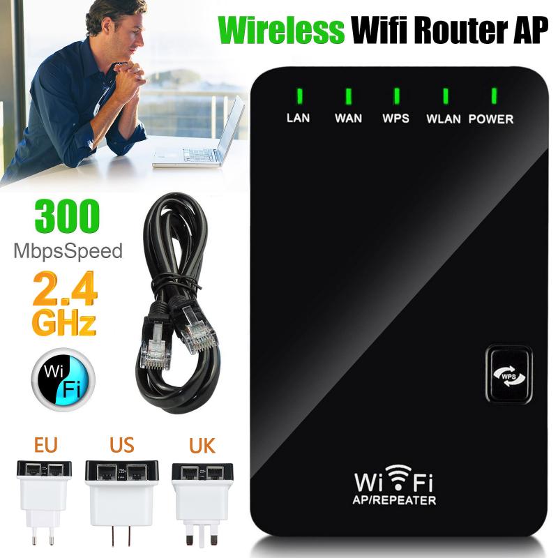 300M Mini Wifi Repeater Router Range Extender 2.4G Wifi Router Signal Booster Amplifier Wireless-N Repeater Switch