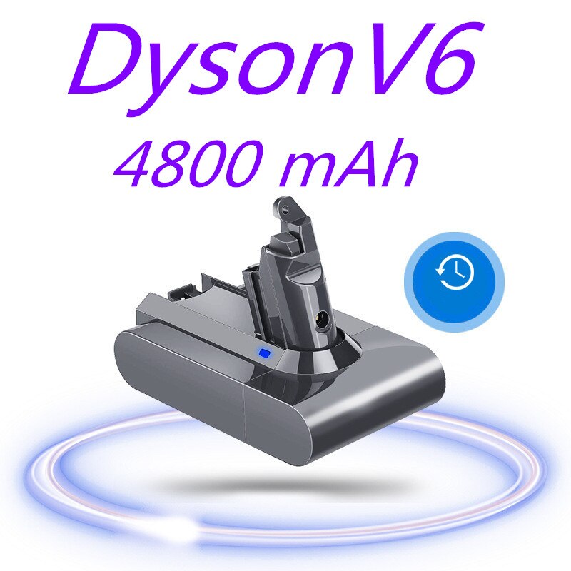 Dyson V6 12800Mah 21.6V 12.8Ah Li-Ion Batterij Voor DC58 DC59 DC61 DC62 DC74 SV09 SV07 SV03 965874-02 Stofzuiger Batterij: Goud