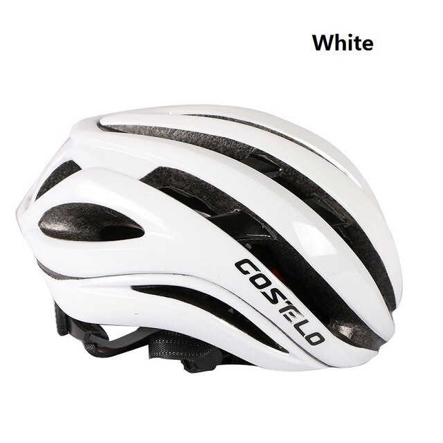 Casco para Ciclismo aéreo, Casco aerodinámico de carreras o de carretera para hombre, Casco aerodinámico para Ciclismo,: white