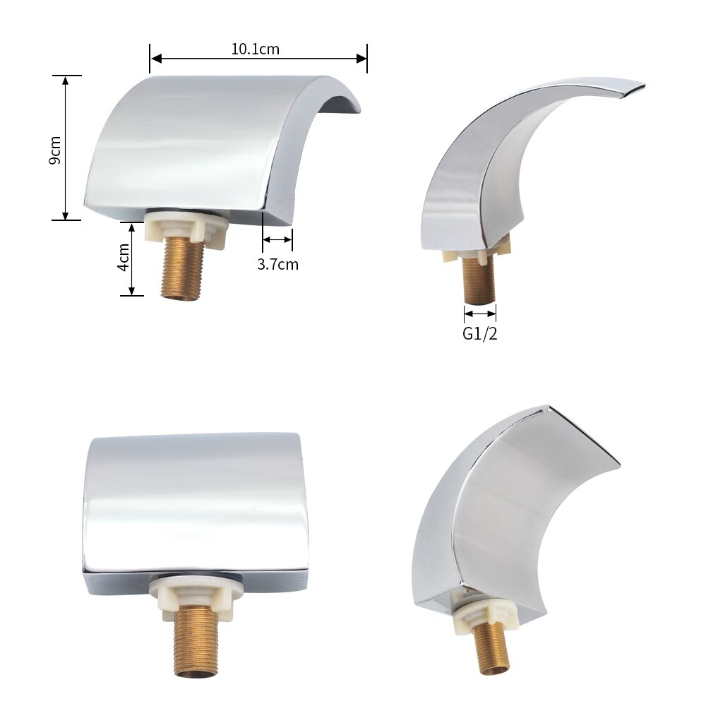Whirlpool Cascade Waterval Inlaat Bad Kraan Vervanging Water Uitloop Outlet Nozzle G1/2 &quot;Size