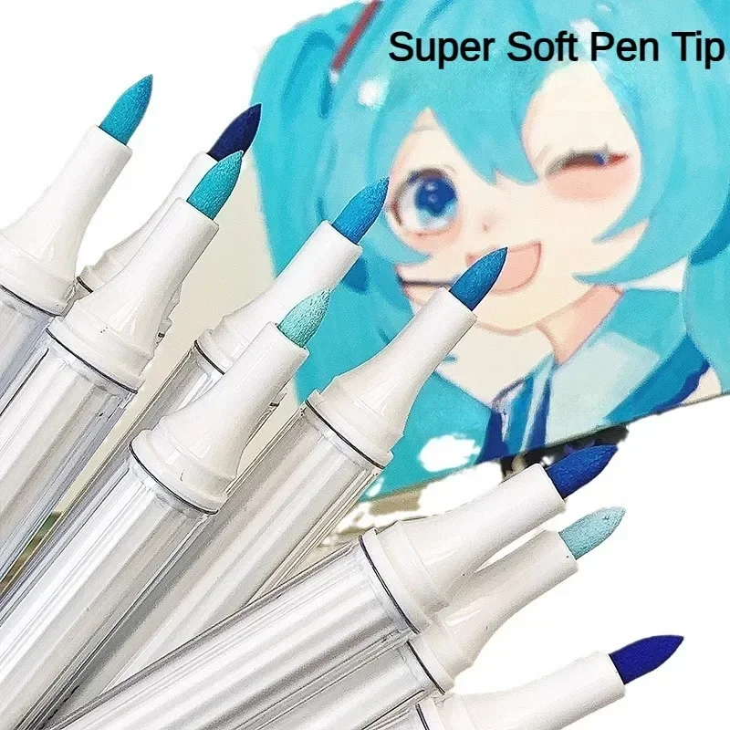 9/162 kleuren acrylverf marker set kunst markers schilderij pen graffiti voor steen schijf mobiele telefoon geval schoen glas kunstbenodigdheden