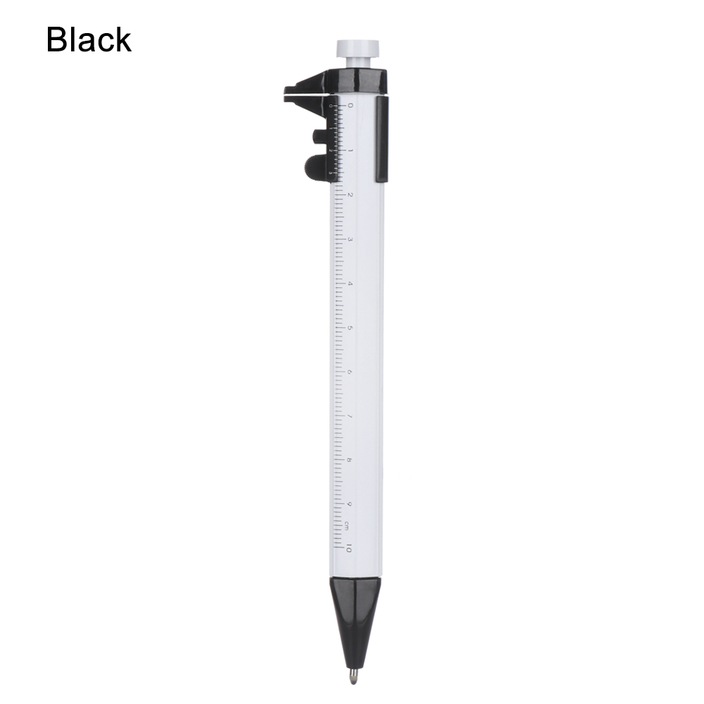 1PC Multifunction 0.5mm Gel Ink Pen Vernier Caliber Roller Pen Stationery Ball Point Writing Tools School Office Supply: black blue ink