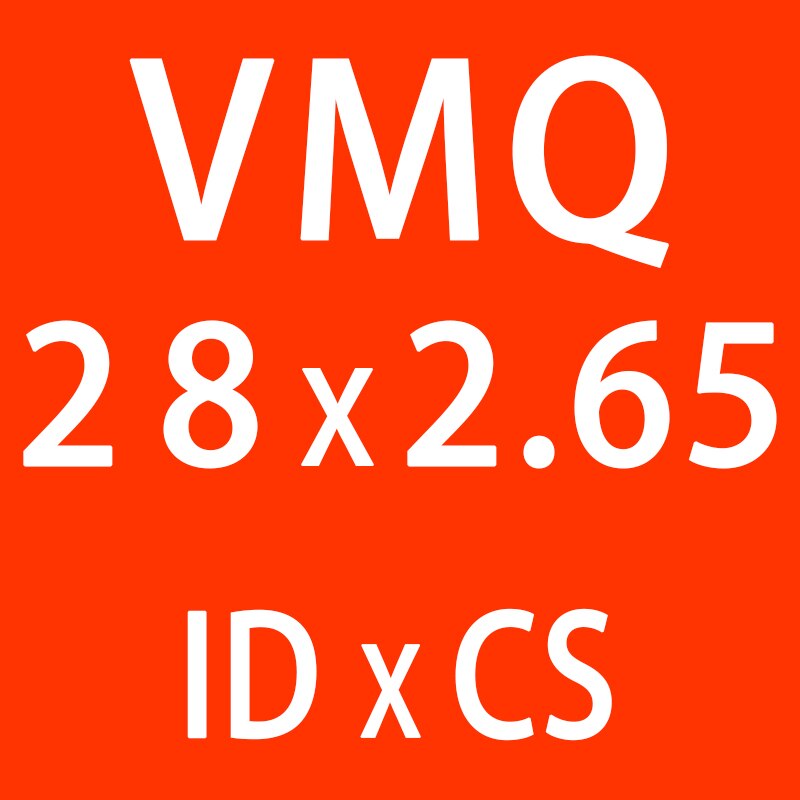 5 Stk/partij Rode Siliconen O-Ring Siliconen/Vmq ID21.2/22.4/23.6/25/25.8/26.5/28/30*2.65Mm Dikke O Ring Seal Rubber Ringen Pakking Washer: ID28mm
